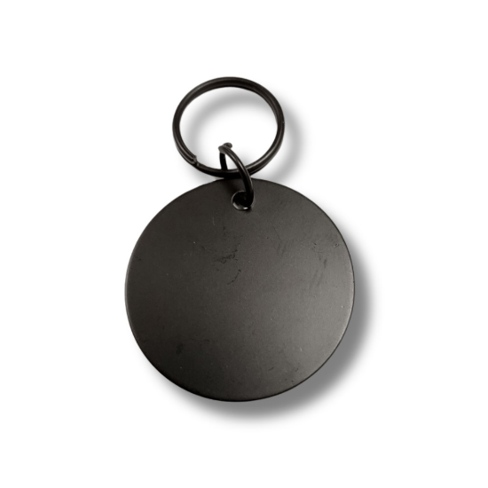 Anipro Stainless Dog - Медальон адресник за кучета, 30 мм - черен